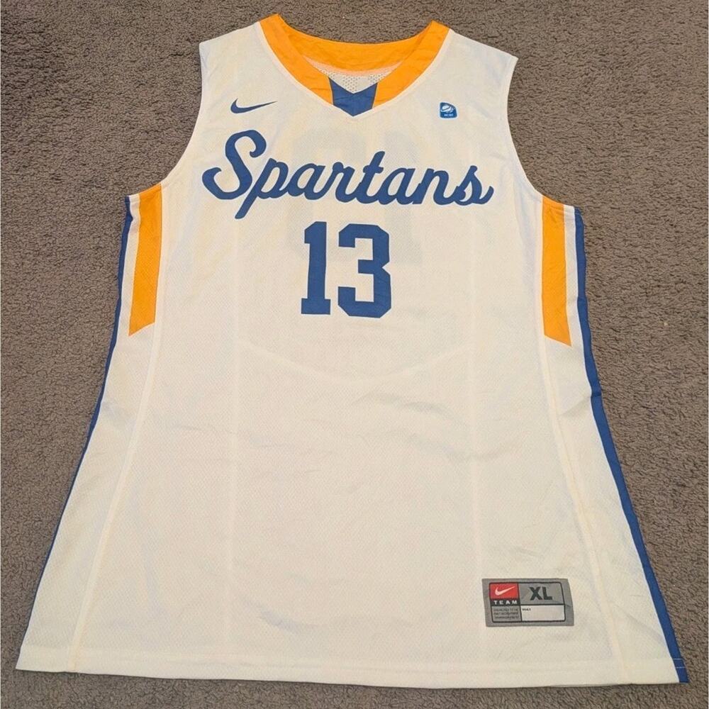 RARE Nike San Jose State Spartans Basketball Jersey Made in Canada Women's XL